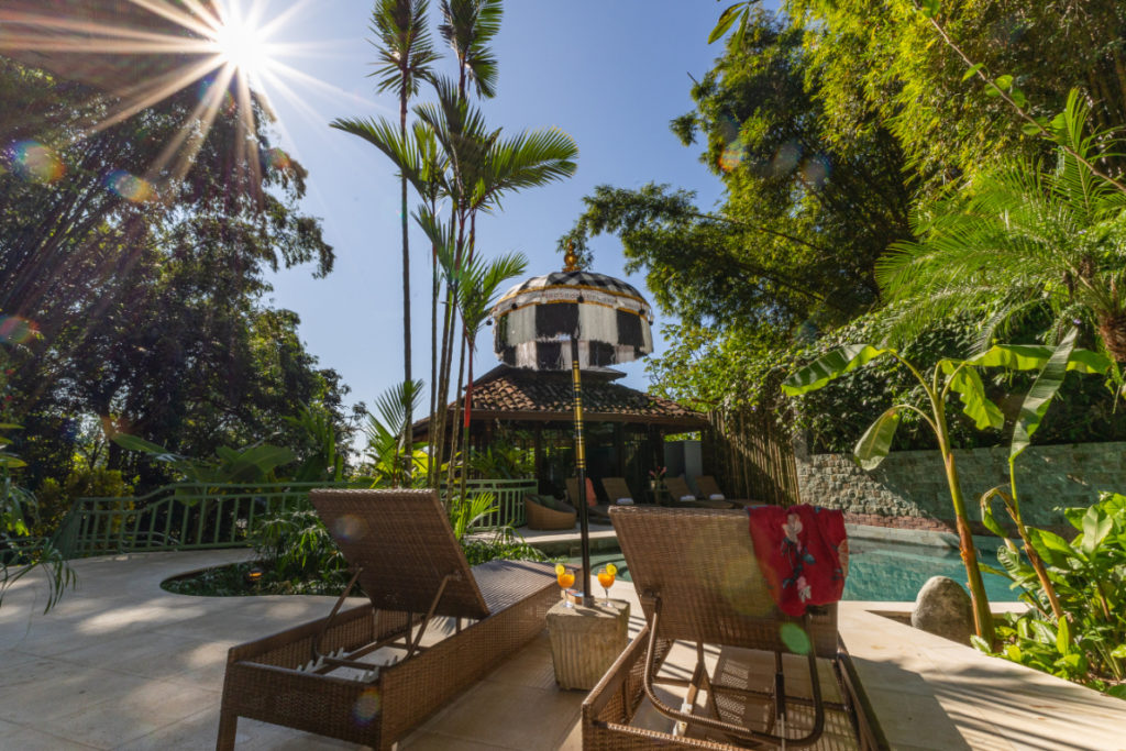 Soak up the tropical sunshine of Manuel Antonio on the pool deck, then cool off in your crystal-clear private pool.