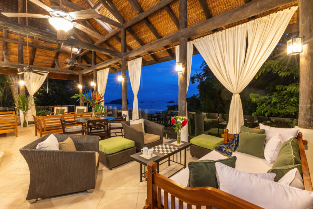 The ocean view of Manuel Antonio is just as breathtaking in the evening as it is during the day.