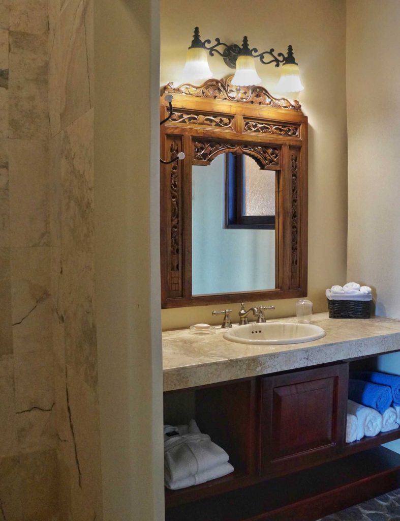 Each bathroom is individually designed using unique decor and high-end fixtures. 