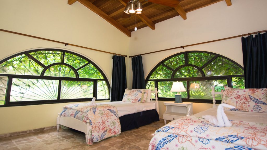Double beds for the kids or friends when they travel with you. The views are exceptional and always available while your stay in Costa Rica.