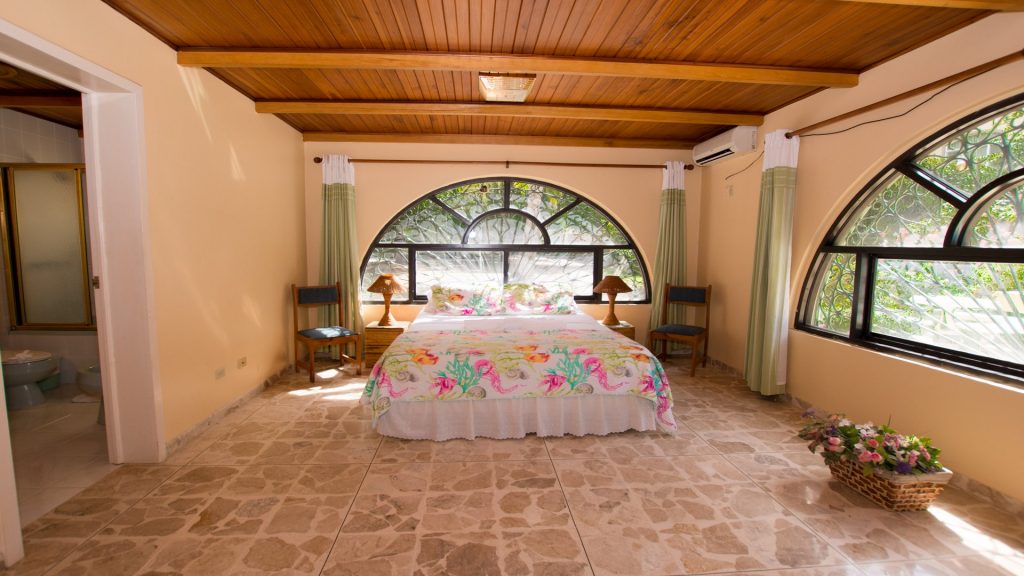 This bedroom has it all, plus views for you to enjoy in the day or evening.