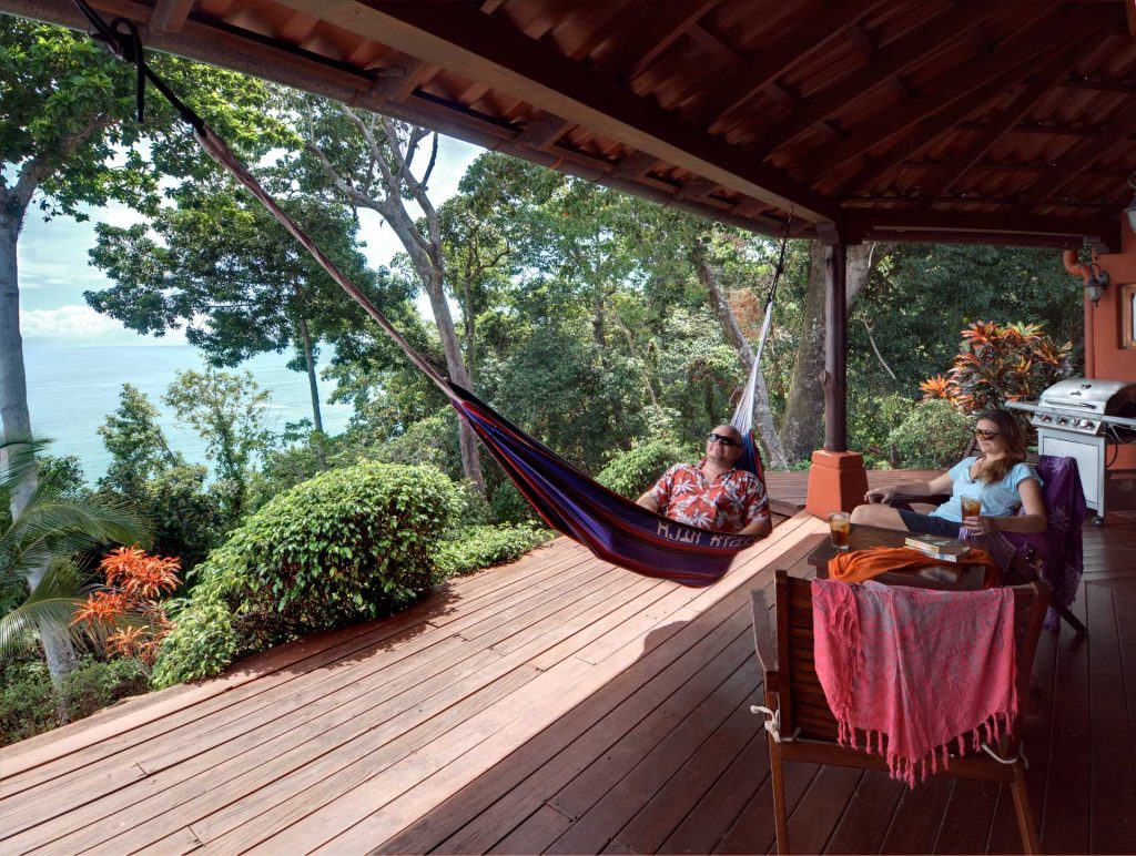 Take a nap or enjoy a cold beer in the hammock under the shaded terrace.