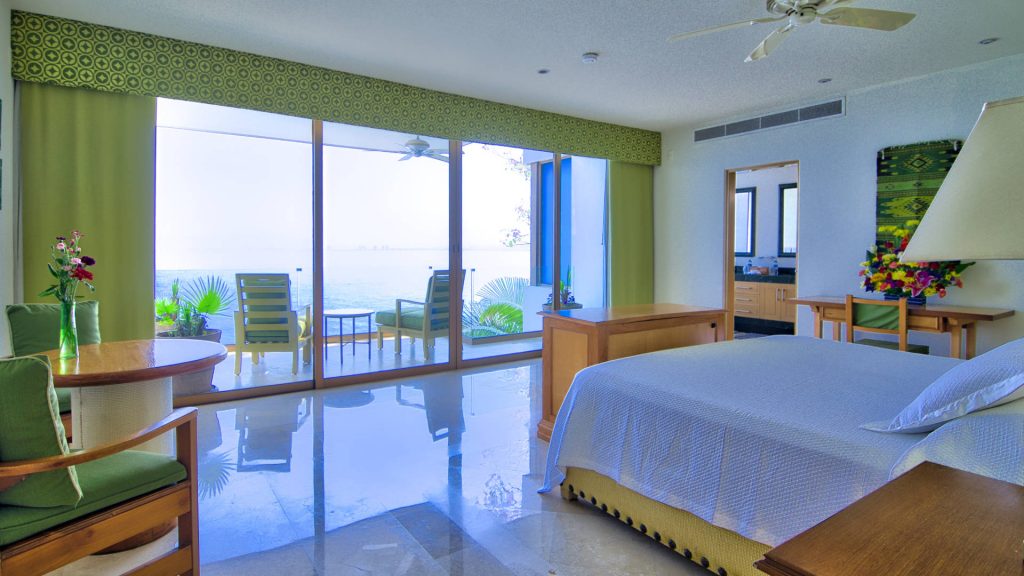This particular bedroom has balcony access letting you walk out at any time and enjoy the scenery. 