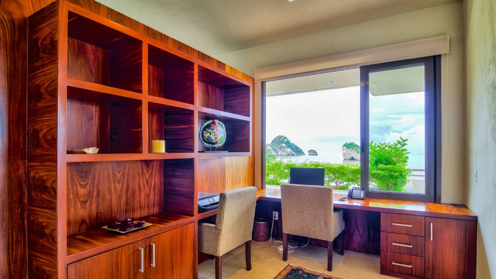 This large vacation home also has a office with great views if you need to get some work done. 