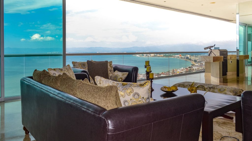 Sit in these couches and just simply sit back and enjoy the view.