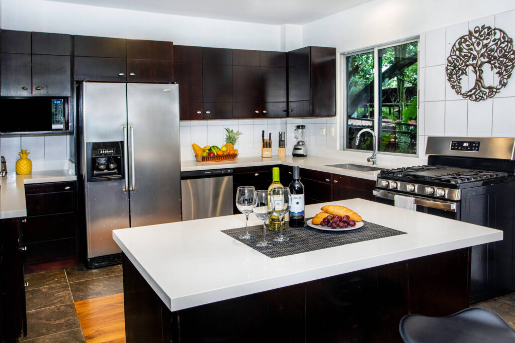 The kitchen is perfect for you or one of our amazing gourmet chefs to prepare delicious meals for your group.