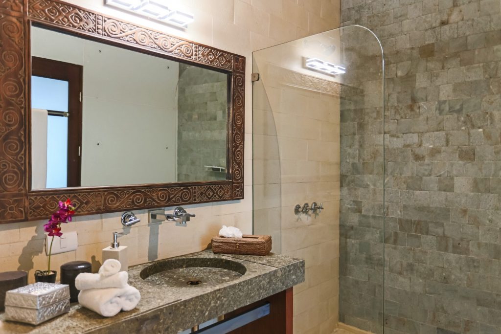 Each bathroom has been individually designed and furnished, no detail was spared.