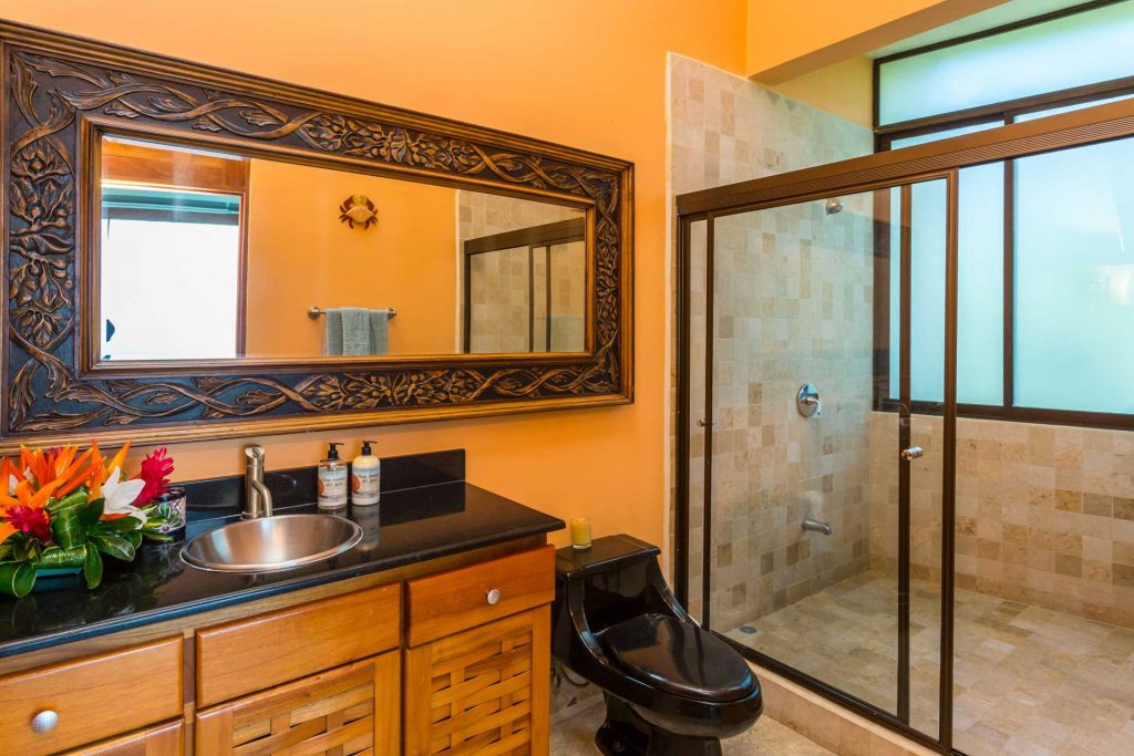 This luxury Manuel Antonio villa has five beautifully-designed full bathrooms and each bedroom has an ensuite.
