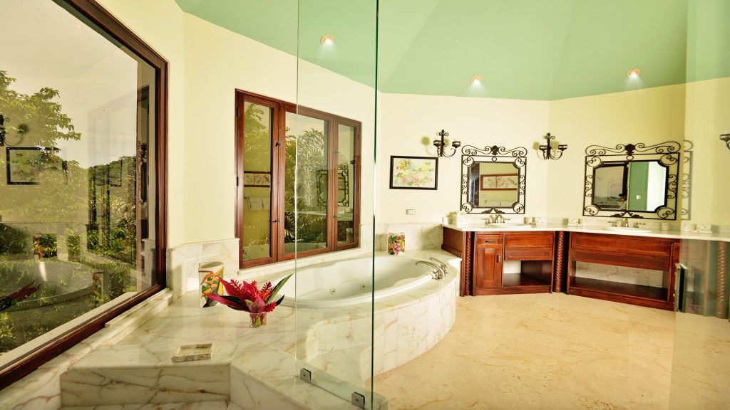 Views from all angles in this lush bathroom setting, enjoy all that this property has to offer