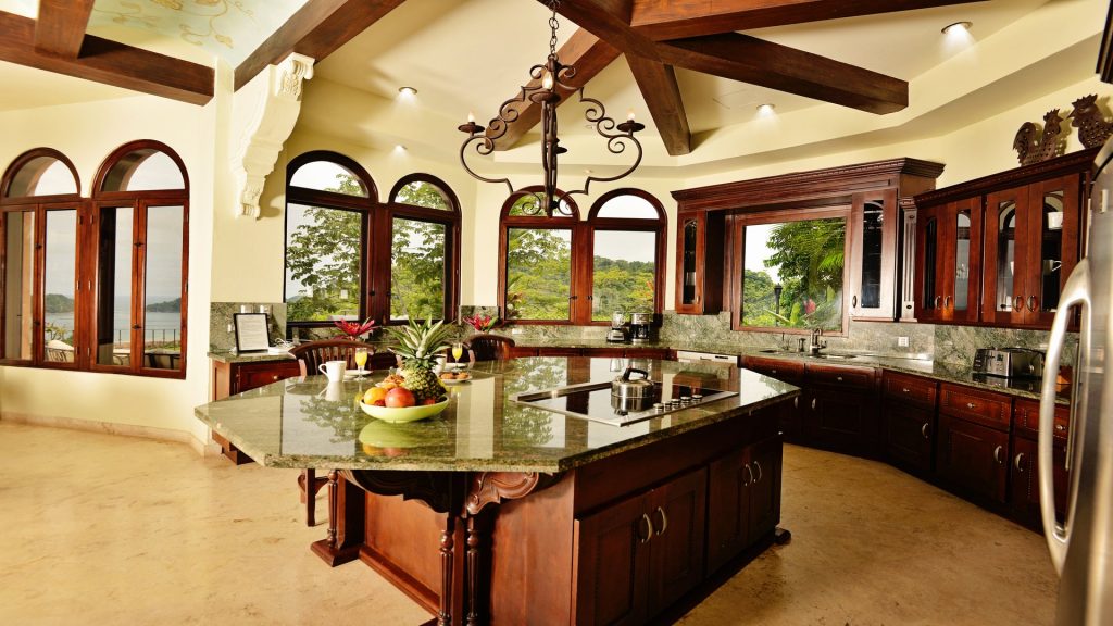 This kitchen area has all the views you can ask for in one area while at JA-18
