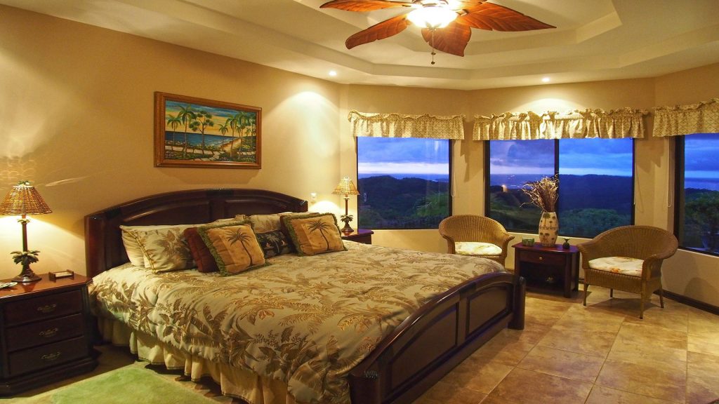 This nice size bedroom offers peace and tranquility day or night.