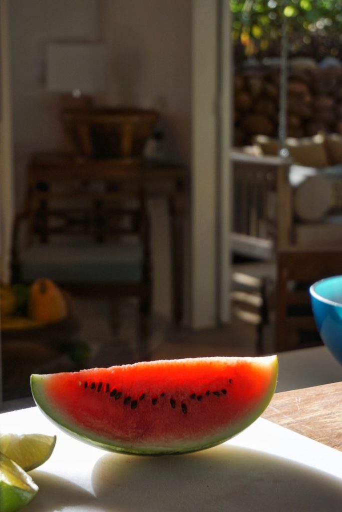 Watermelon is grown in Costa Rica and here we call it sandia. 