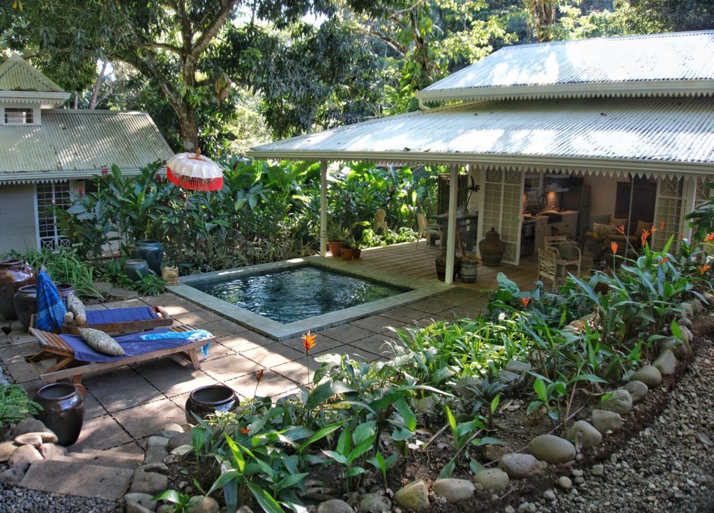 Unwind in your private tropical garden and take a refreshing dip in the plunge pool.