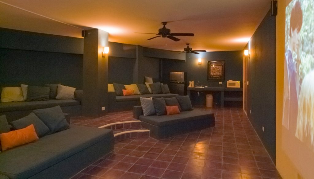 The villa also has an enormous home theater with more than enough seating for all of your friends and family.