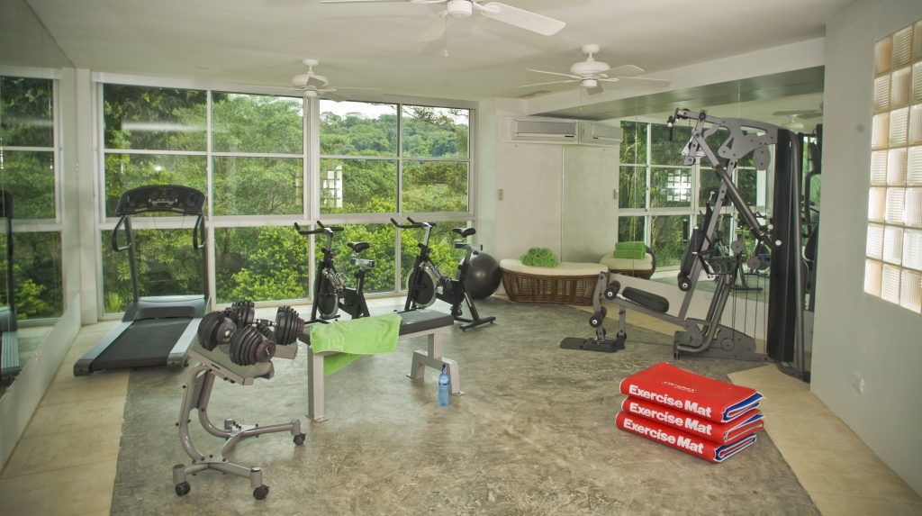 The fully-equipped fitness center is a great spot for a work out if you have done too much lounging around!