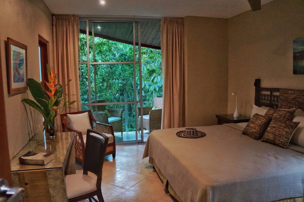 This bedroom on the lower level has a private balcony with a good chance of interesting wildlife encounters!