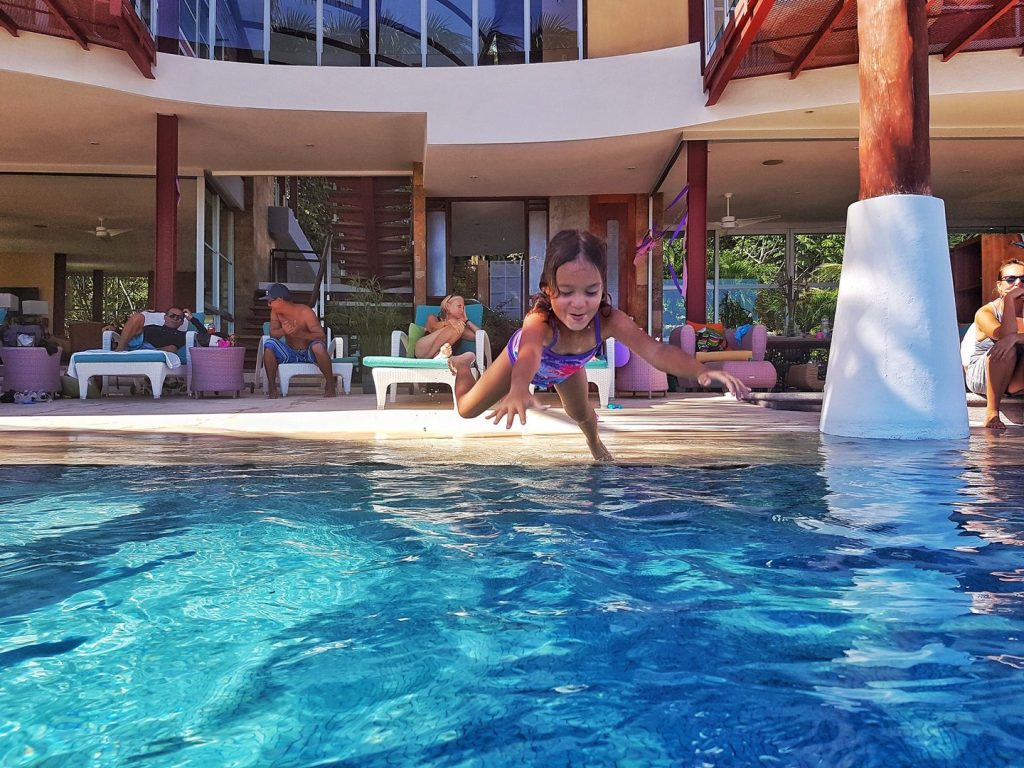 The pool is fantastic fun for the whole family, especially little ones ... It will probably bring out the kid in you too!