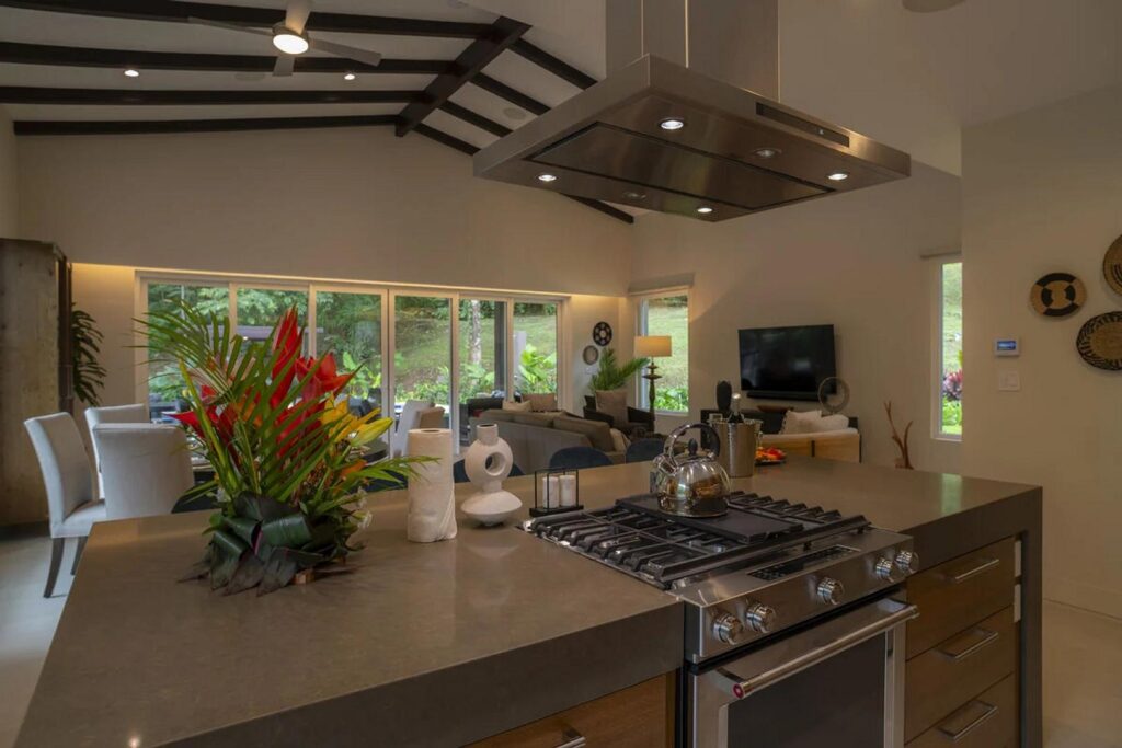 Stay connected while you cook—this kitchen lets you stay part of the conversation.