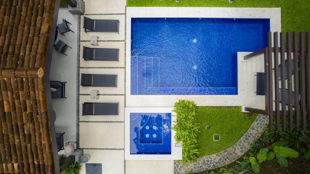 Every element of the villa’s design adds to a peaceful, soothing atmosphere.