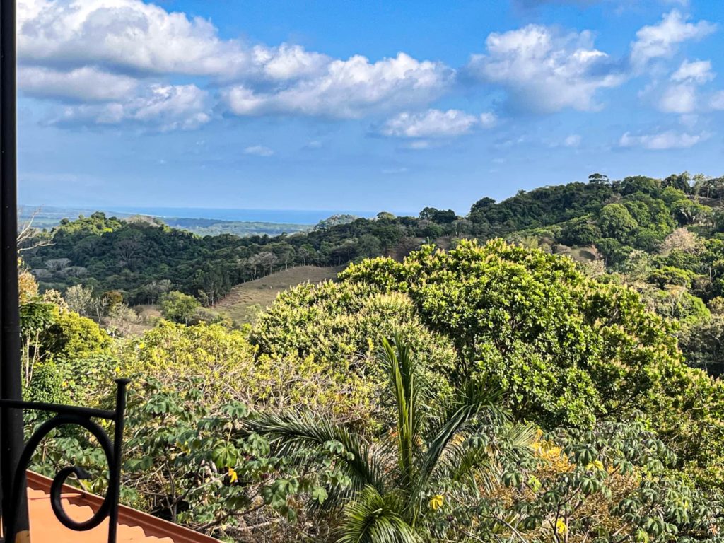 Take pleasure in breathtaking views from the balcony, offering panoramic vistas around the entire property.