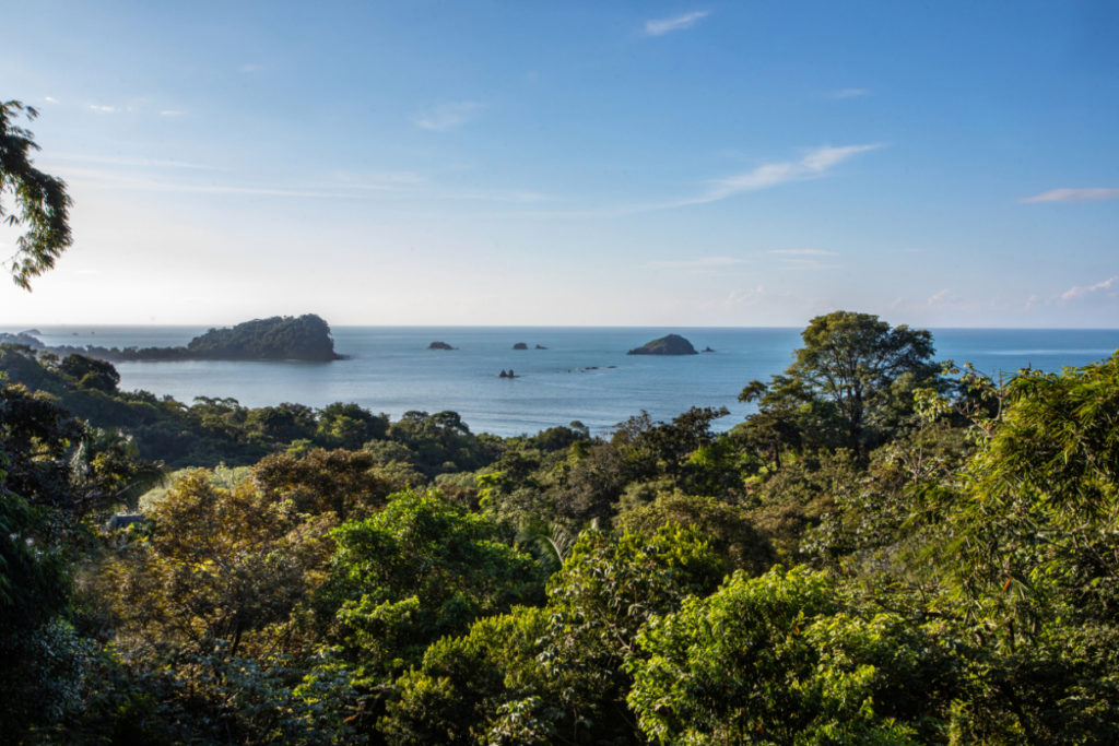 Amazing ocean views and the protected rainforests of Manuel Antonio.