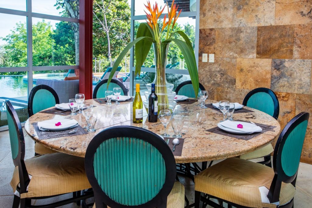 Casa Fabtastica has plenty of room for fine Dining, or just having a conversation at the dinner table.