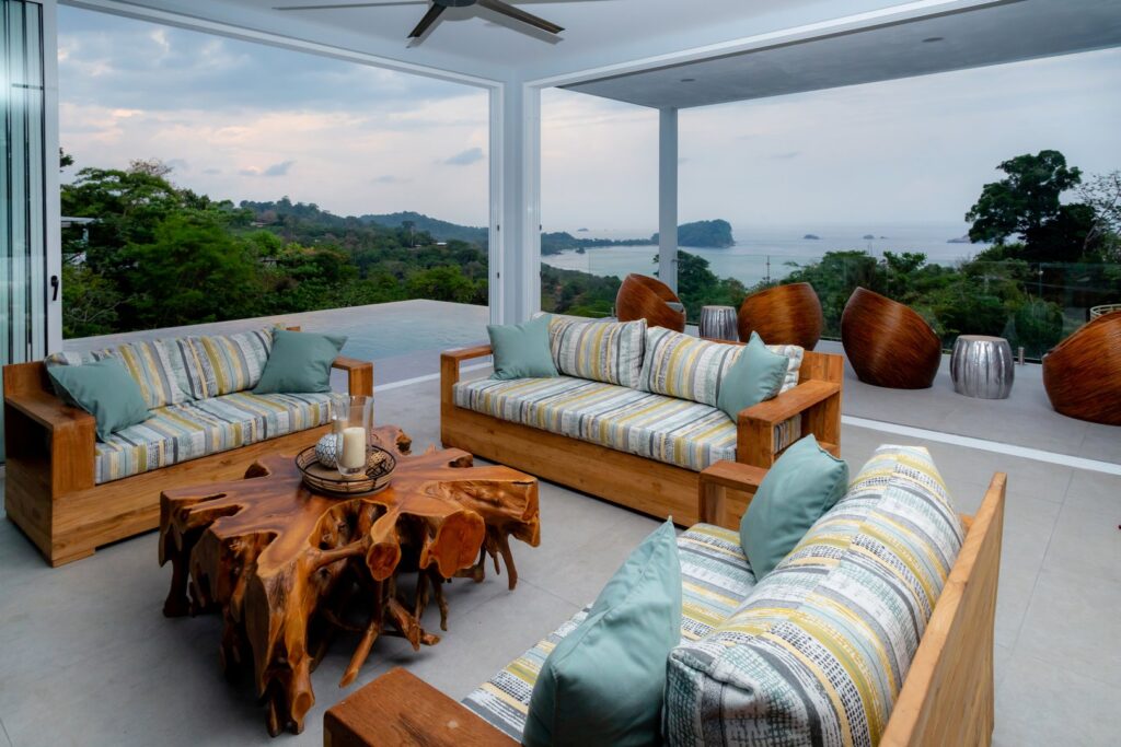 Stunning natural features throughout the villa add to the luxurious yet relaxing vibe.