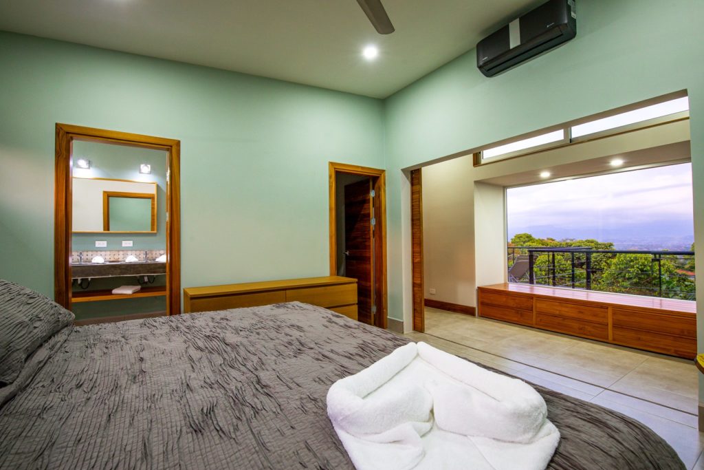The bedrooms are luxurious and have views to write home about.