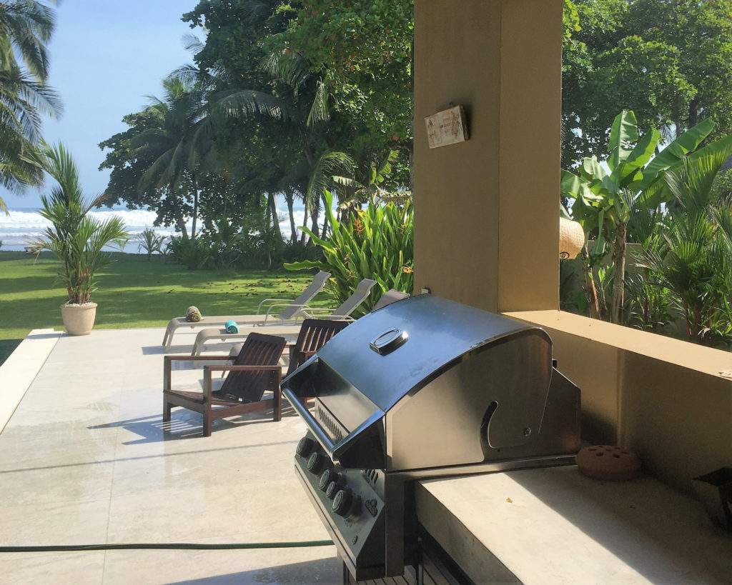 Enjoy a barbecue with a stunning ocean view.