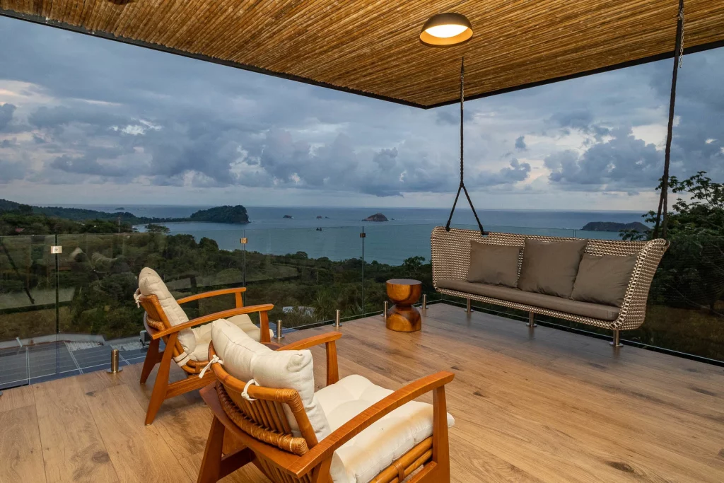Evening views from this incredible villa will ensure your tropical vacation makes a lasting impression.