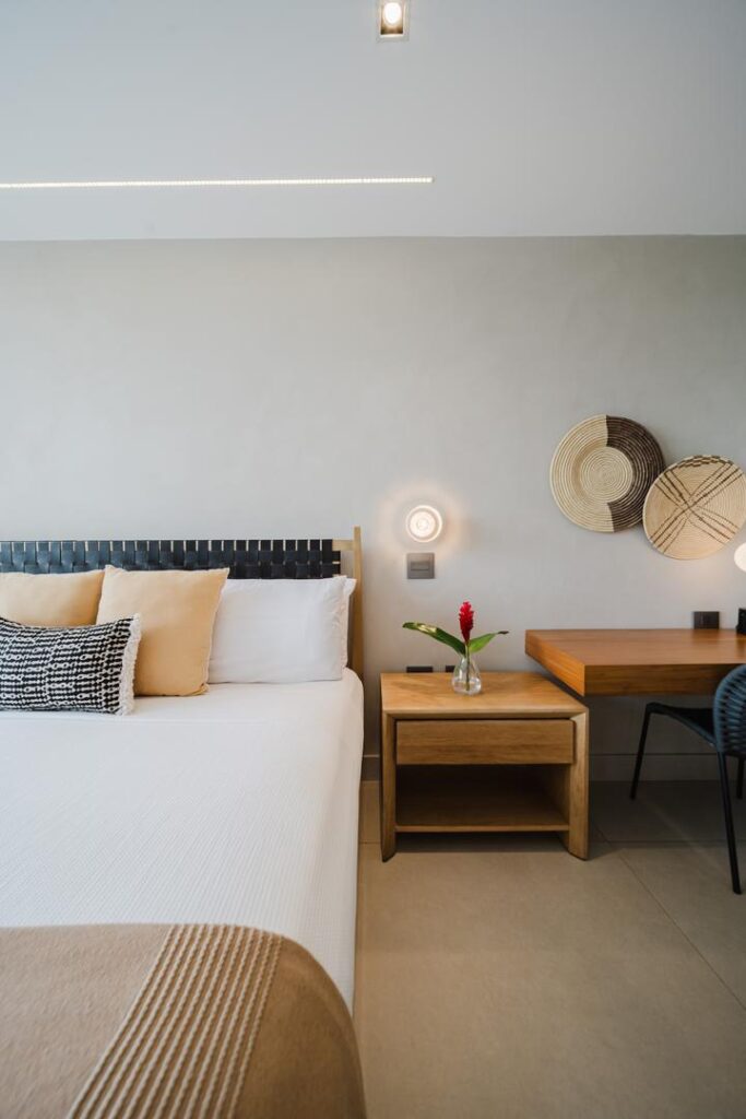 Warm textures and considered details create a space that feels both quiet and intentional.