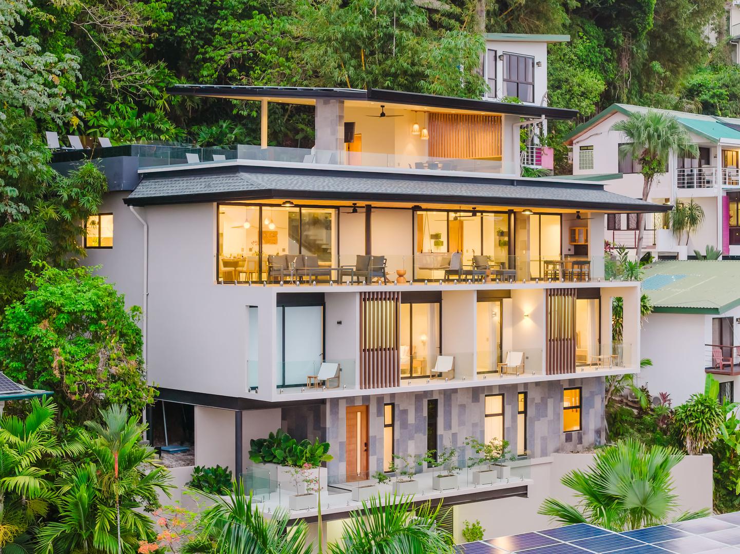 Multi level luxury villa surrounded by jungle in Manuel Antonio Costa Rica