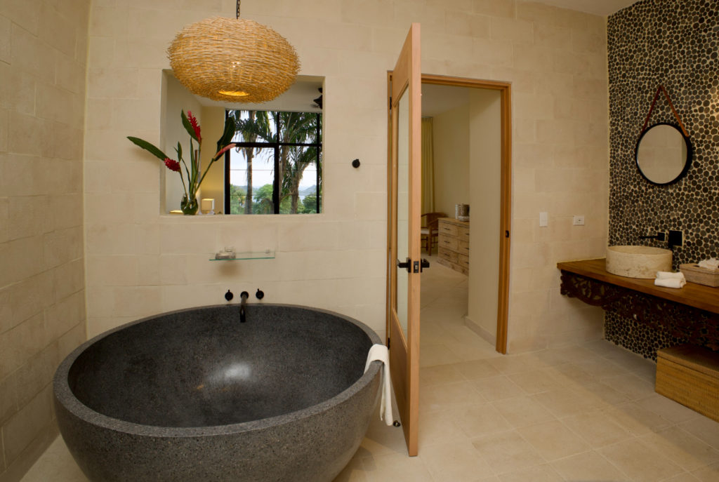 Every detail has been meticulously attended to in the design of this stunning bathroom.