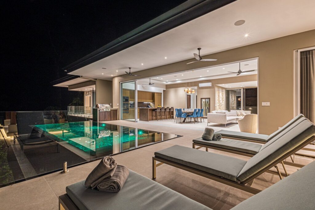 At night your stunning vacation home is as alive as the jungle surrounding it.