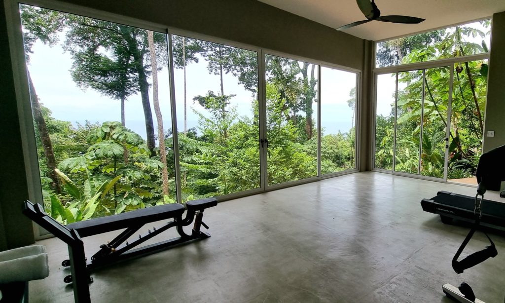 The incredible ocean-view gym is sure to enhance and inspire your daily work out.