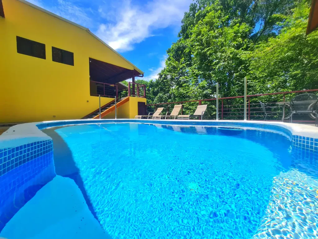 Enjoy some lounging time by your private pool at this family vacation rental.