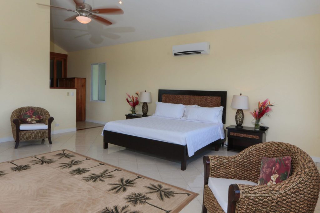 Ample master bedroom fully air conditioned.