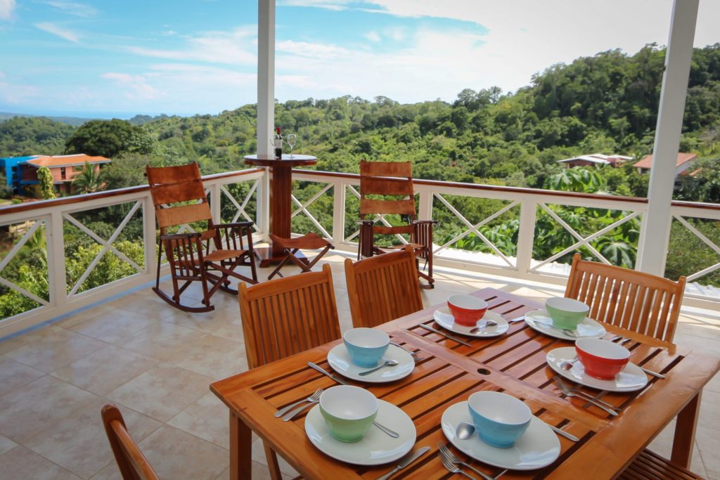 Start your day right in this outdoor sitting area, offering stunning jungle views.