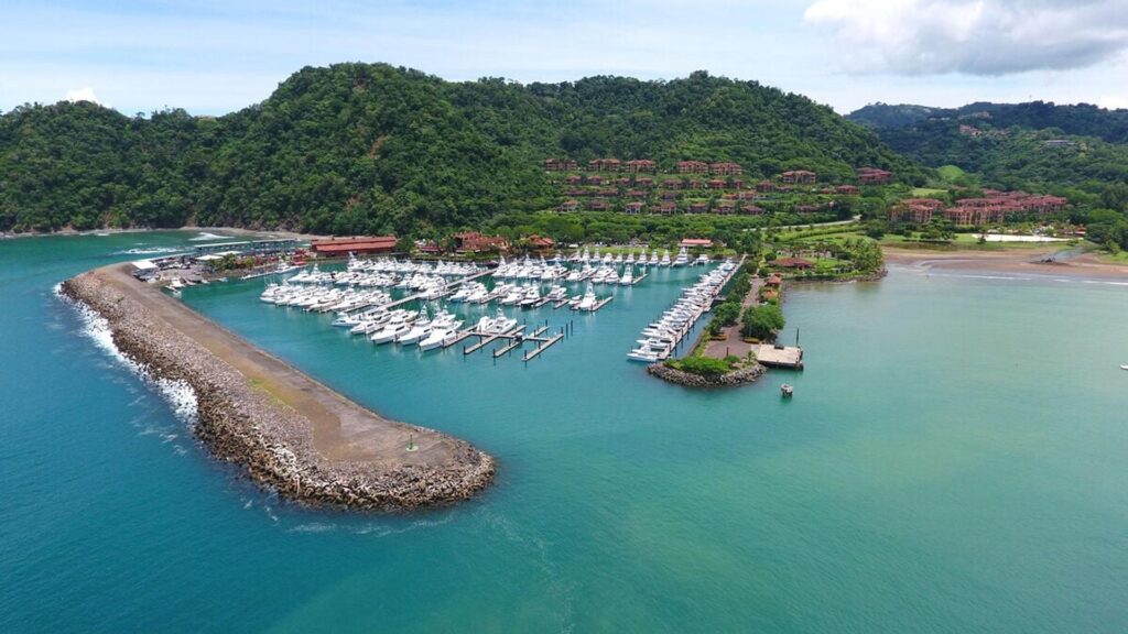 The marina boasts some of the most luxurious yachts available in Costa Rica