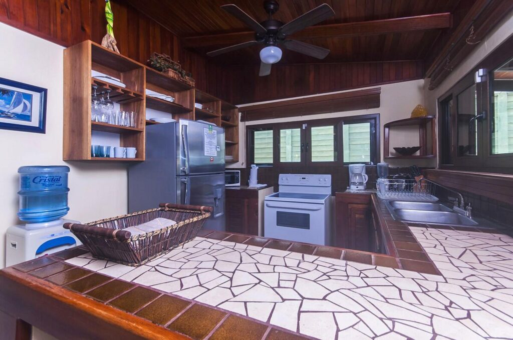 The large kitchen has everything you need to cook up a storm, or let us plan a schedule with a professional private chef.