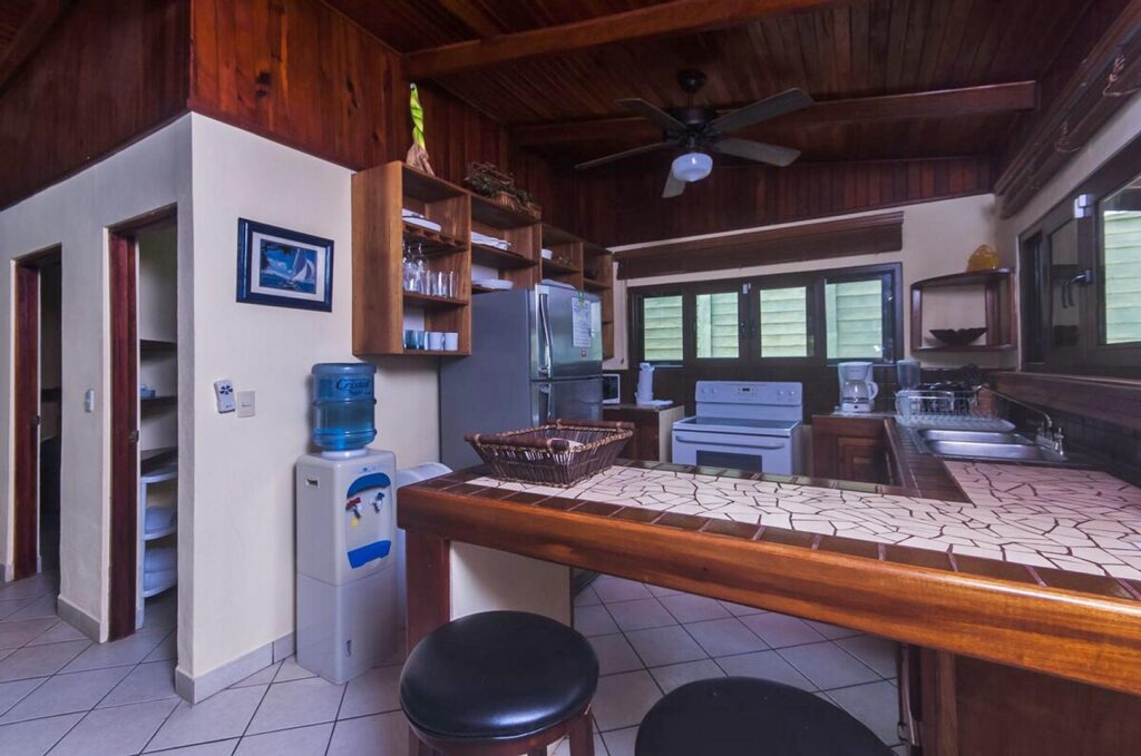 Your gourmet kitchen includes a great little breakfast bar. 