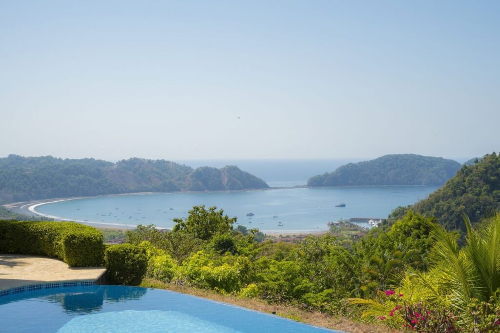 Breathtaking views of the marina, mountains, and ocean await from nearly every angle of this home.