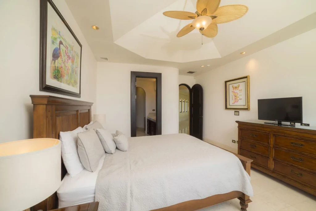 Central air conditioning keeps the entire home cool, and every bedroom includes a ceiling fan.