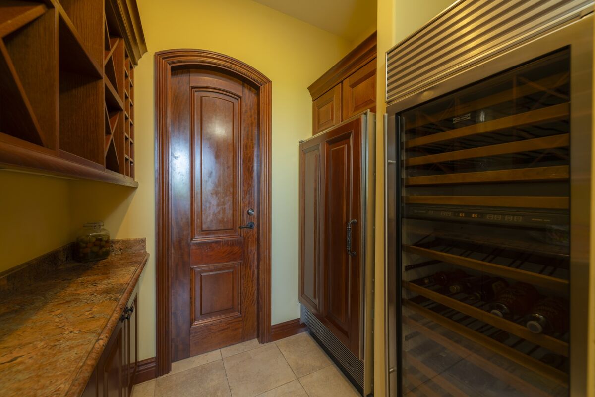 luxury villa wine cooler storage pantry los suenos costa rica