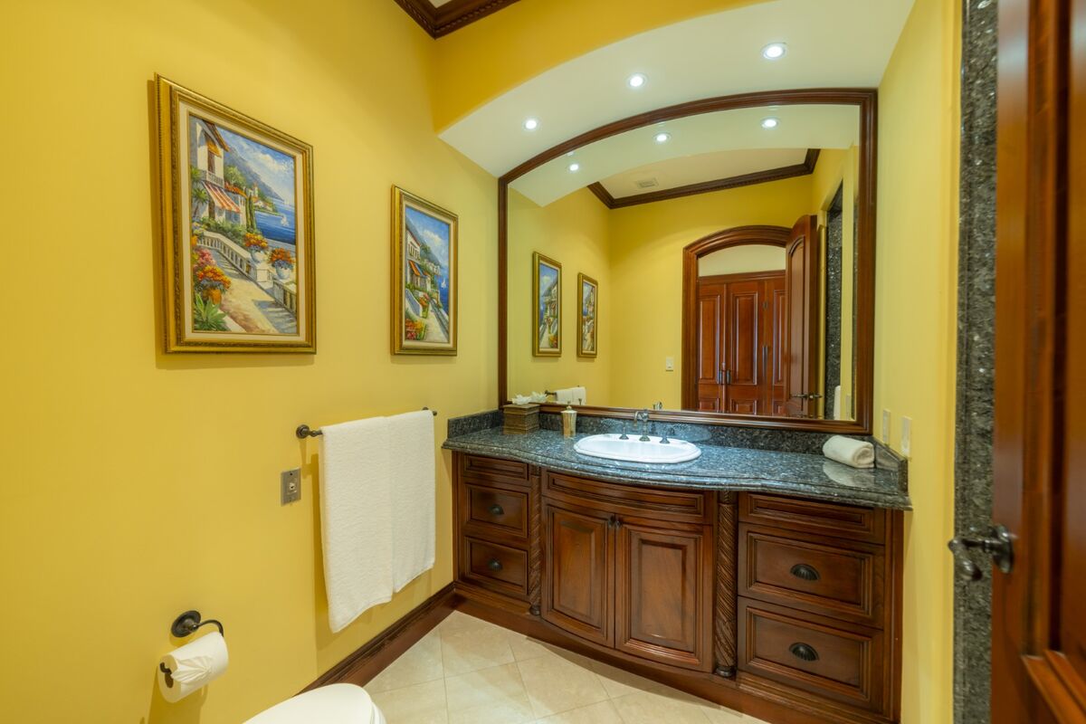 luxury villa bathroom double vanity los suenos costa rica
