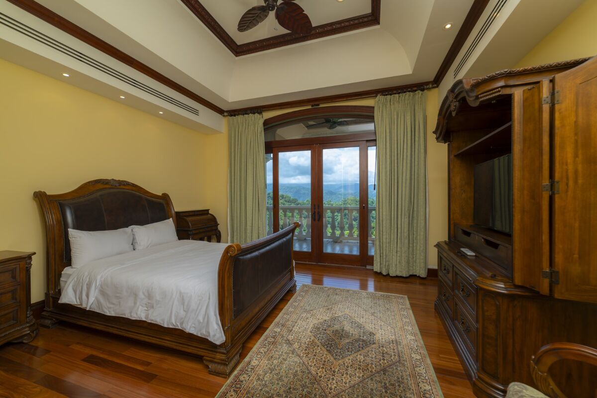 luxury villa bedroom terrace ocean mountain view los suenos costa rica