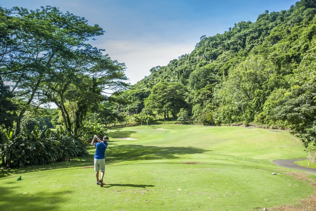 los suenos golf course tropical fairway costa rica